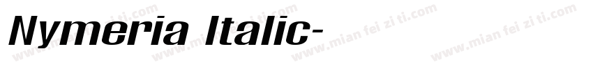 Nymeria Italic字体转换